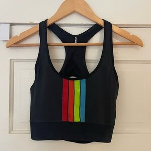 Ultracor Black and Rainbow Sports Bra